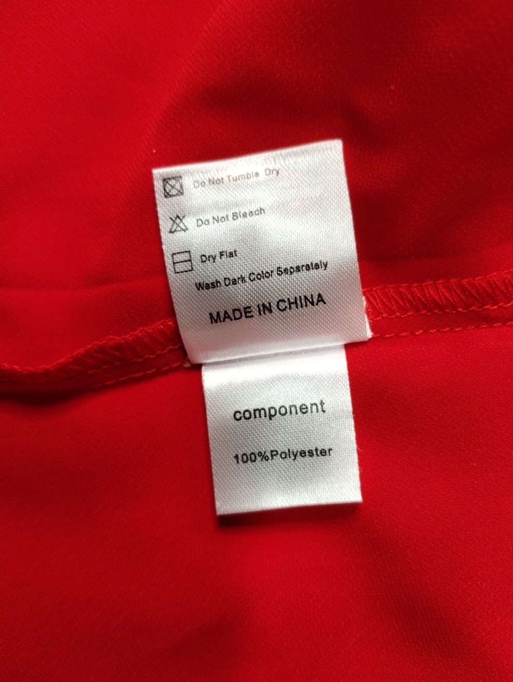 Red Sleeveless Ruffle-Front Camisole - Picture 8 of 8